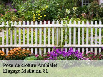 Pose de cloture  ambialet-81430 Elagage Mathurin 81